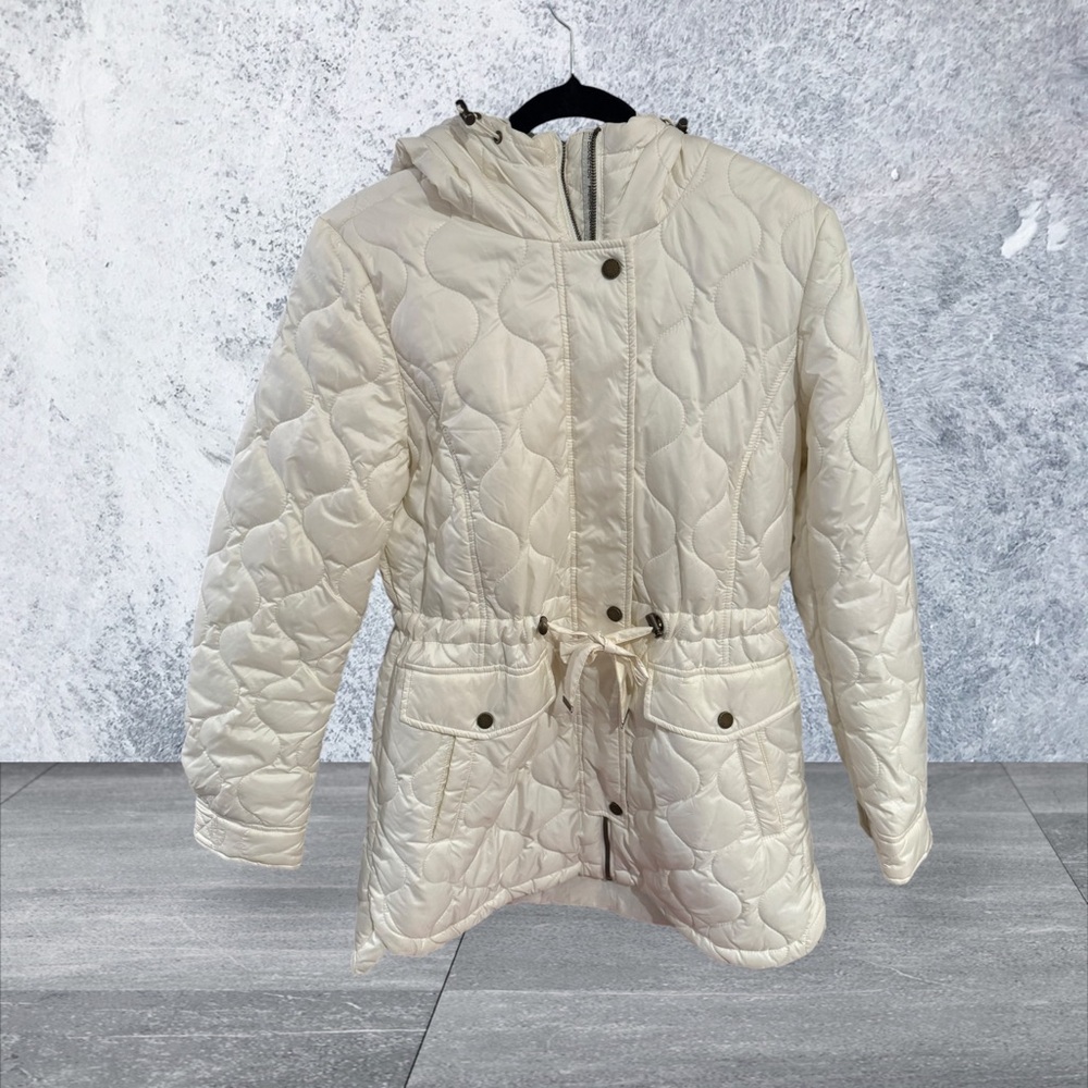 French Connection Packable Quilted Jacket - Cream